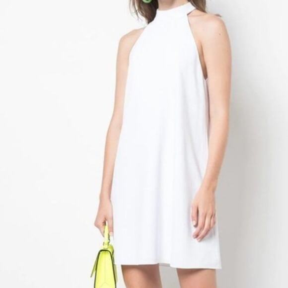 Alice + Olivia White Susanna Swing Dress - Picture 1 of 13